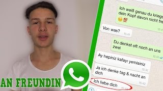 WHATSAPP SONGTEXT PRANK AN FREUNDIN  ENDET LUSTIG [upl. by Akenahs]