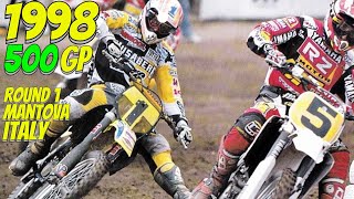 1998 MOTOCROSS 500 GP MANTOVA ITALY  ROUND 1 [upl. by Enaillil600]