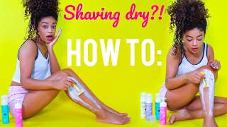 Shaving DRY HOW TO  jasmeannnn [upl. by Niawat]