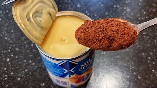 Watch This Amazing Whip Condensed Milk Recipe in Just One Minute No Baking [upl. by Nosna]