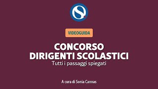 VIDEO TUTORIAL  Concorso dirigenti scolastici la video guida passo dopo passo [upl. by Niboc]