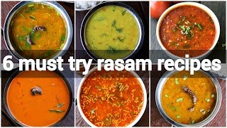 6 must try rasam or saar recipes  saaru recipes  quick and instant rasam recipes collection [upl. by Moriah]