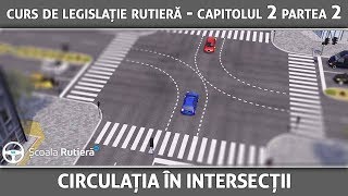 Curs de legislație rutieră  Capitolul 2 Partea 2  Circulația în intersecții [upl. by Whipple]