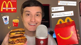 ASMR McDonald’s Mukbang 🍟🍔  My Subscribers PICK My Food [upl. by Pears]