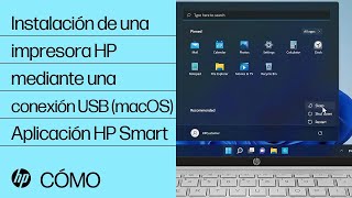 Instalación de una impresora HP en macOS a través de una conexión USB  Impresoras HP  HP Support [upl. by Ryan]