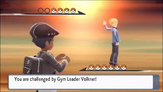 Battling Gym Leader Volkner in Pokémon Brilliant Diamond No Commentary [upl. by Hessler]