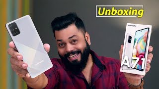 Samsung Galaxy A71 Unboxing amp First Impressions ⚡⚡⚡ SD730 64MP Cameras And More [upl. by Ymmor]