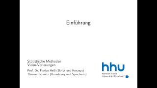 Statistik 1 1 Einführung [upl. by Emeline163]