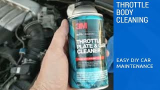 Throttle body cleaning  Easy [upl. by Nelhsa]