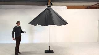 Palma electric parasol demo opening with remote [upl. by Abigale734]