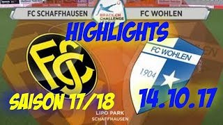 Fc Schaffhausen vs Fc Wohlen 141017 [upl. by Nnylf]