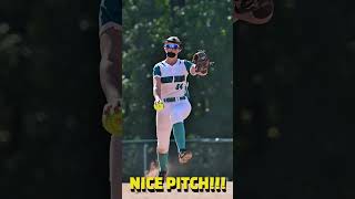 🥎✨Softball SlowMo Mastery Pitchers Perfect Delivery shorts [upl. by Amerd293]