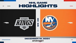 NHL Highlights  Kings vs Islanders  December 10 2024 [upl. by Ibson]