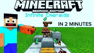 Minecraft INFINITE Emerald Farm  120 Emerald Farm Tutorial [upl. by Deeann]