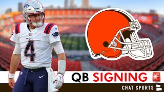 Browns Sign A Quarterback  FINALLY Some Good News For The Browns [upl. by Divadnoj]