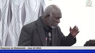 Response after Debate Attorney General Hon Ezekiel Masat 26 June 2024 [upl. by Ocker356]