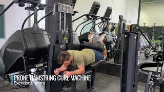 Prone Hamstring Curl Machine [upl. by Ayalat]