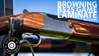 Browning B525 Game Laminate Quick Look [upl. by Retse]