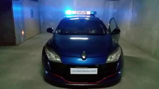 Rampe gyrophare LED Phoenix PXS1100  Mégane RS SMUR [upl. by Aiekram]