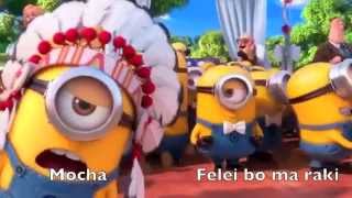 Despicable me 2 YMCA Minions With Lyrics [upl. by Seugram]