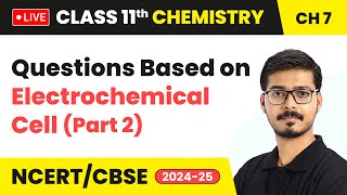 Questions Based on Electrochemical Cell Part 2  Redox Reactions  Class 11 Chemistry Ch 7 live [upl. by Hein964]