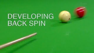 106 Developing Back Spin  The cue ball will come back [upl. by Dwane]