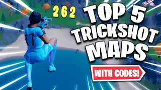 Top 5 BEST Fortnite Trickshot Maps with CODES 14 insane [upl. by Karlee]