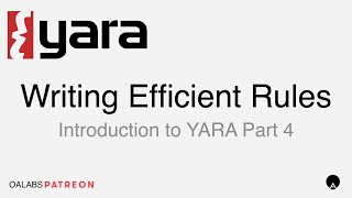 Introduction to YARA Part 4  Efficient Rule Development [upl. by Yelik]