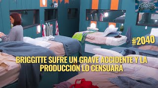 BRIGGITTE SUFRE UN GRAVE ACCIDENTE Y LA PRODUCCION LO CENSUARA EN LA CASA DE LOS FAMOSOS MEXICO 2 [upl. by Amelina568]