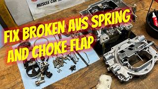 How to replace Edelbrock AVS Spring and Choke Flap [upl. by Nelram780]