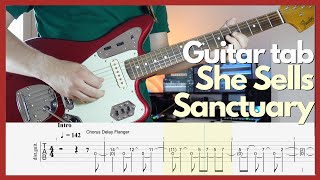 The Cult  She Sells Sanctuary Guitar tabs [upl. by Vassell950]