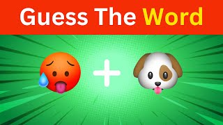 Guess the Word by Emoji  30 Question Challenge [upl. by Annij]