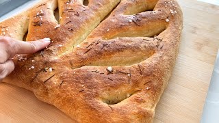 How to Make Fougasse  French Flat Bread Recipe [upl. by Airretal]