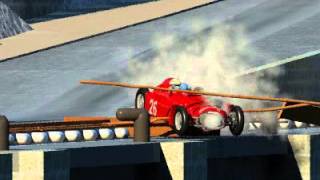 Monaco 1955 Ascari Lancia D50 crash 2 ricostruzione lowres [upl. by Christis]