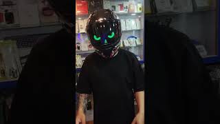 Helmet❣️👀eye lightaxor helmetviralbiker vlog biker love 🔥🏍️🔥 [upl. by Atnohs451]