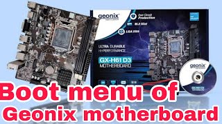 Motherboard Bios Setting  Geonix Motherboard Bios Setup For USB Booting [upl. by Fields]