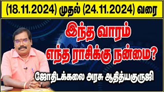 18112024  24112024WEEKLY PREDICTIONSADITYA GURUJI RASIPALANadityaguruji jodhidam [upl. by Walker]