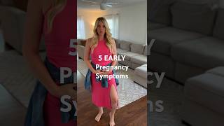 5 EARLY pregnancy symptoms even before your missed period pregnancytips [upl. by Nahpos]