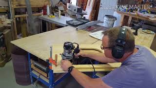 Cargo trailer conversion 11 countertop fabrication for RV sink cooktop cabinet [upl. by Gathard]