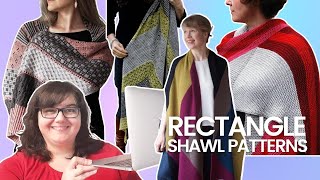 10 Creative Bias Rectangle Shawl Knitting Patterns [upl. by Ynohtona]