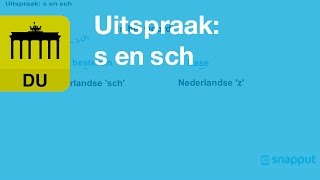 Duits Uitspraak s en sch [upl. by Ros]