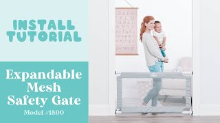 Expandable Mesh Safety Gate  Install Tutorial [upl. by Aneg]