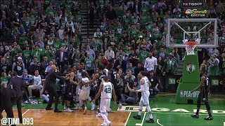 Terry Rozier vs Eric Bledsoe scuffle 04242018 [upl. by Nagiam]