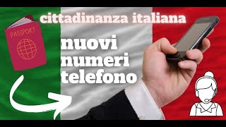 Nuovi numeri telefonici per la cittadinanza [upl. by Rube858]