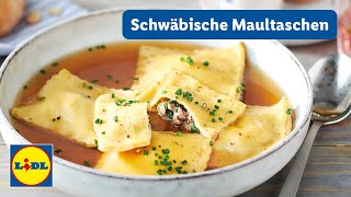 Traditionelle Schwäbische Maultaschen Selber Machen  Maultaschensuppe  Lidl Kochen [upl. by Airogerg]