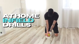 8 Easy At Home Infield Drills [upl. by Elleirbag]