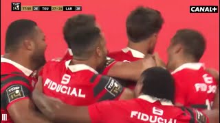 Romain Ntamack détruit La Rochelle  StadeToulousainStadeRochelais2023 [upl. by Aeslehs]