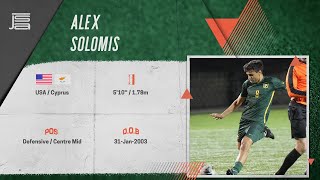 🇺🇸🇨🇾 Alex Solomis  San Francisco Dons  DefensiveCentre Mid Highlights [upl. by Apostles]