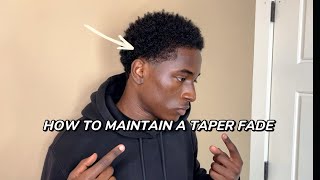 How To Maintain A Taper Fade Haircut [upl. by Hotze660]