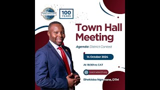 D74 Town hall meetingDistrict Contest with PQD Bhekisisa Ngomane [upl. by Anawat160]